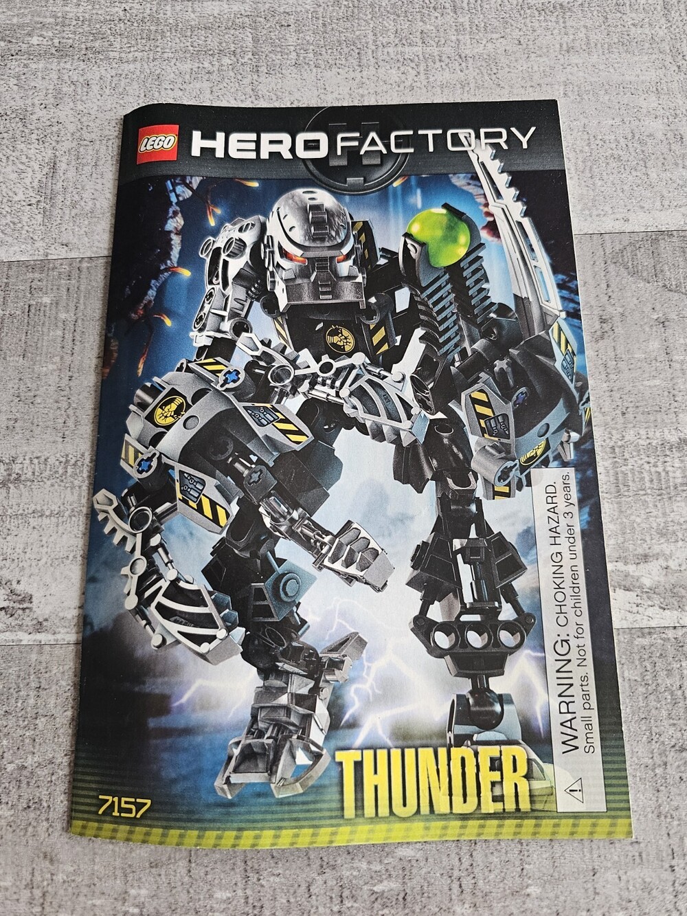 LEGO Hero Factory Thunder 7157 Instruction Manual Booklet ONLY